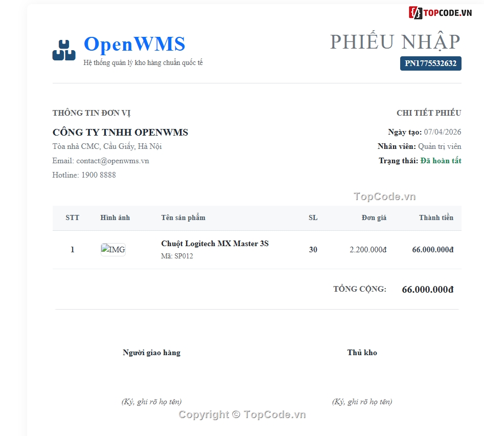Website quản lý,Web site quản lý kho,quản lý